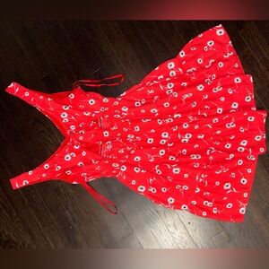 Red Floral Sundress